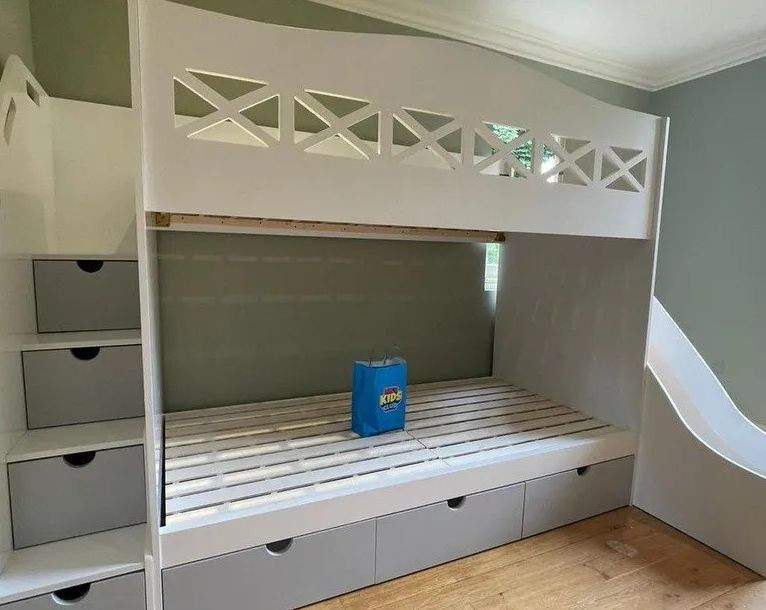 Bunk Bed with Slide | Bespoke Bunk Bed | Princess Bunk Bed