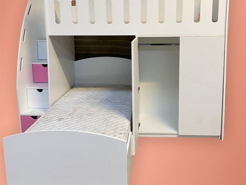 L Shaped Bunk Beds Kids Dreamed, L Shaped Bunk Beds With Storage Uk