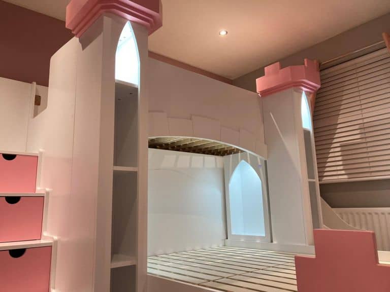 castle bed with storage