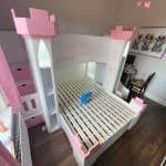 castle bed with steps