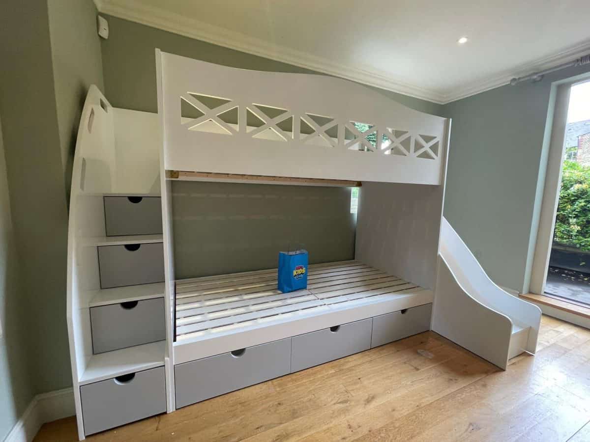 Tall Bunk Bed With Slide - MK Furnishings