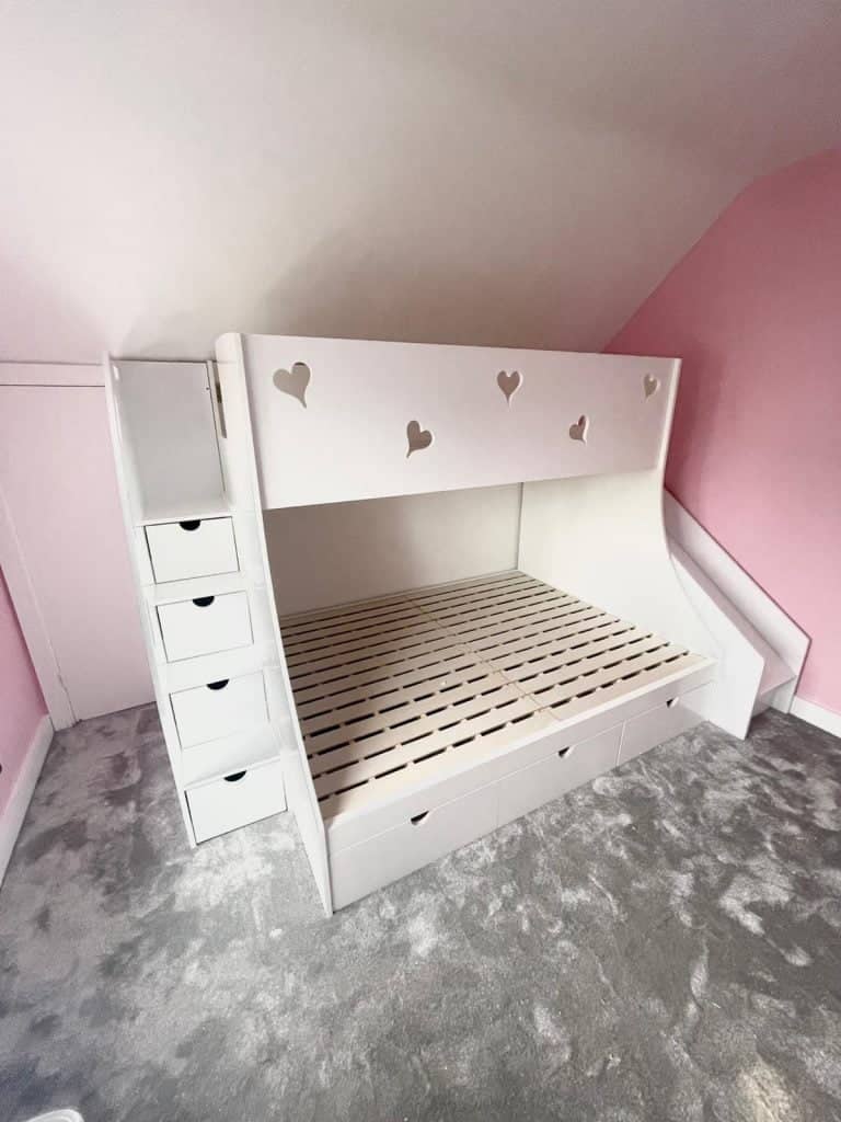 Bunk With Hearts And Slide