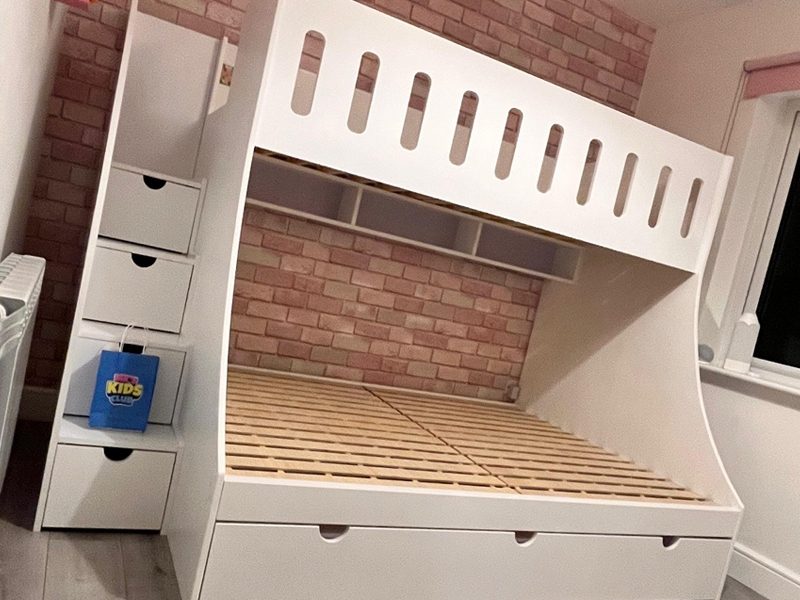 Single and double bunk bed