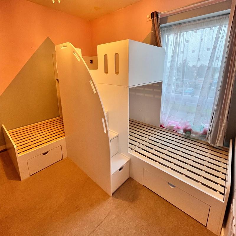 Space saving bunk beds