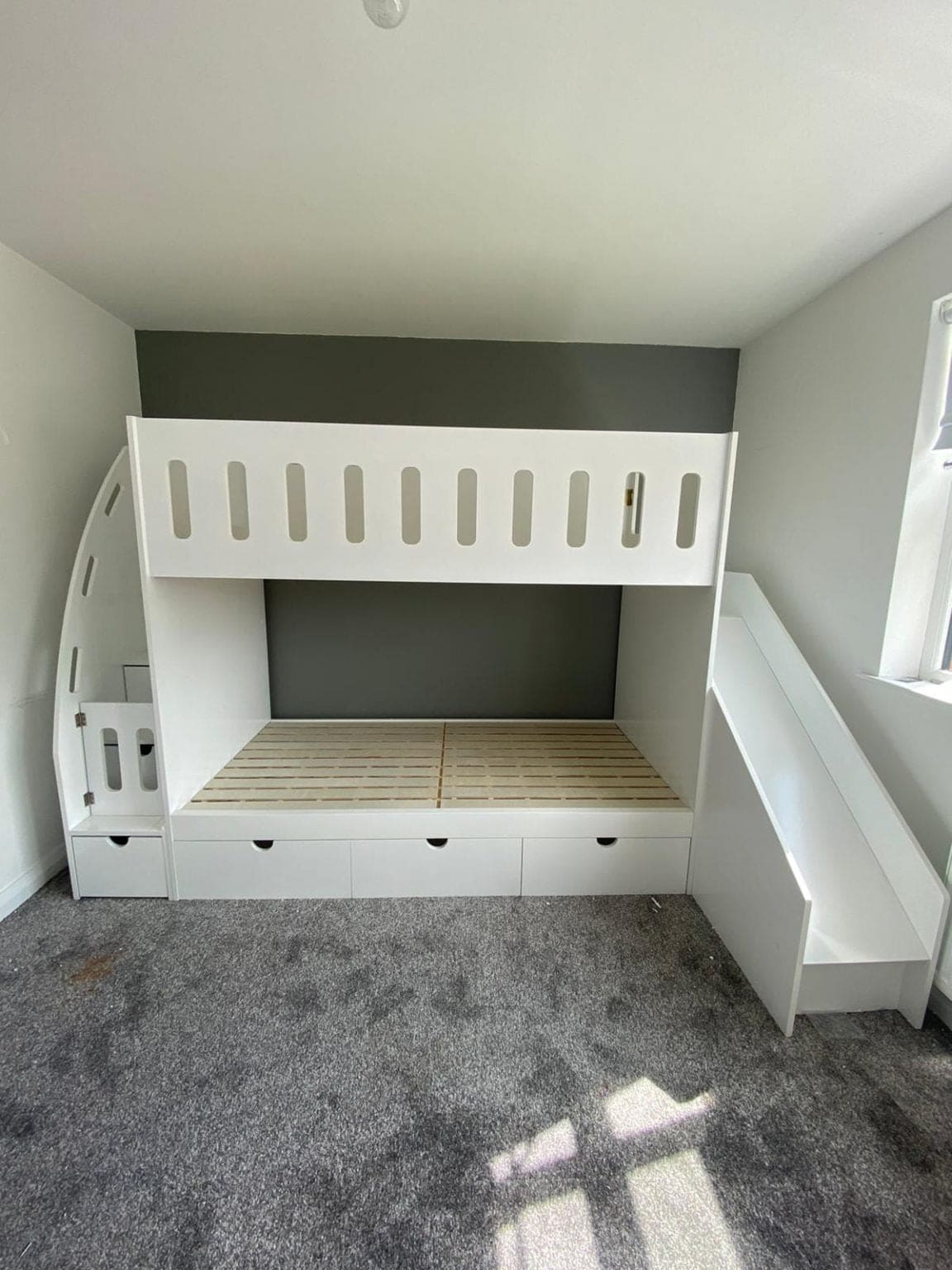 Children’s Bunk With Slide - MK Furnishings Kids Beds LTD