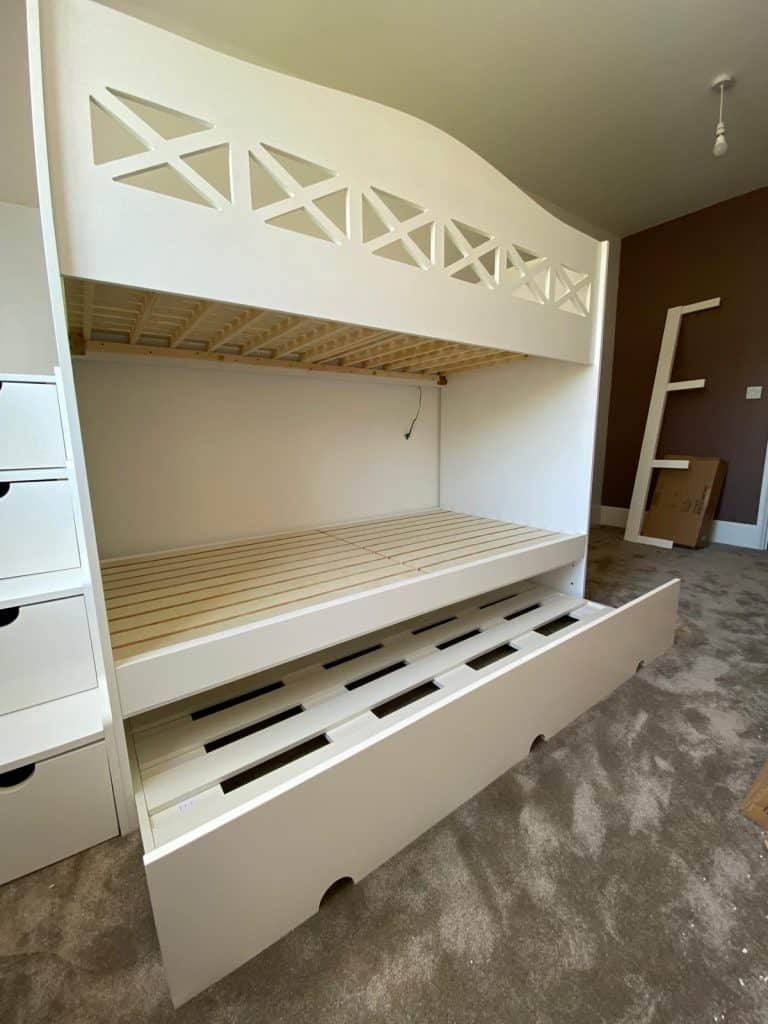 Kids Bunk With Stairs And Trundle