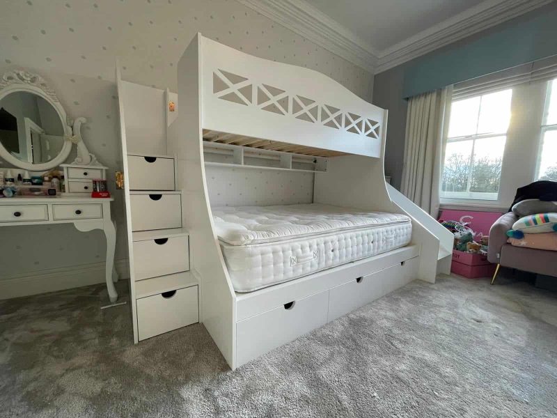 Single And Double Bunk Beds | Bunk Bed With Double Bed | MK Furnishing