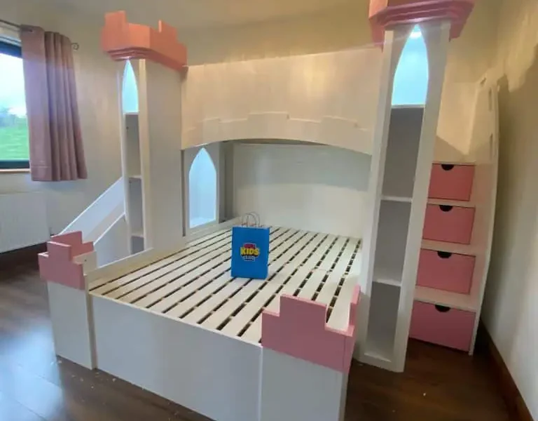 castle bunk beds with slide