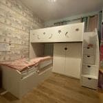 Boys single bed with stairs