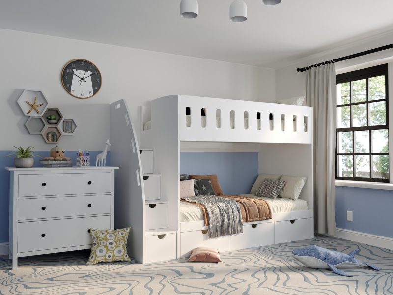 tall bunk bed with stairs icon
