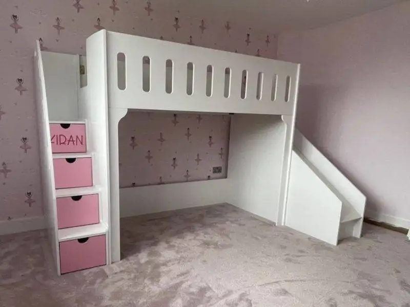 Loft bed with shop slide full size