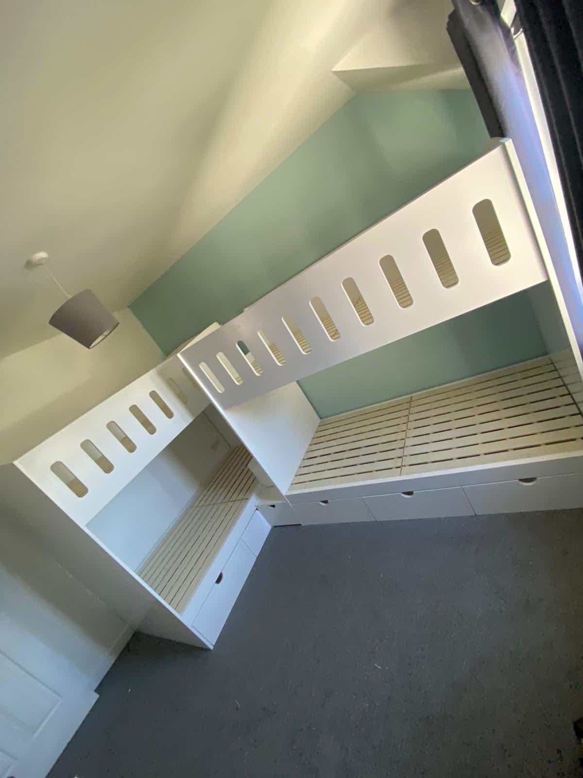 L Shaped Quad Bunk MK Furnishings Kids Beds LTD