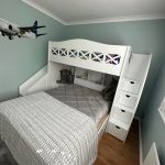 L shape triple bunk
