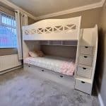 bunk with shelving