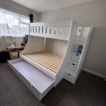 double and single trundle bed icon