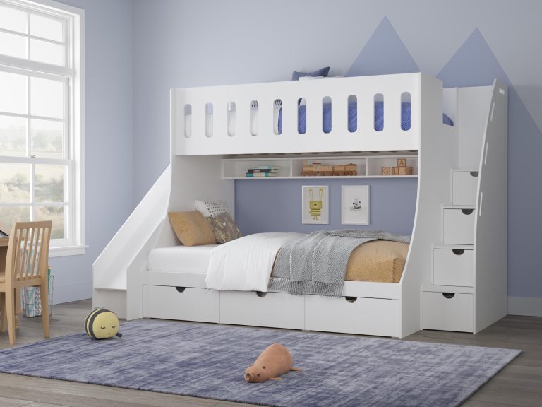 bunk bed with stairs