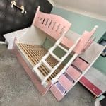 Children’s single bunk beds with stairs