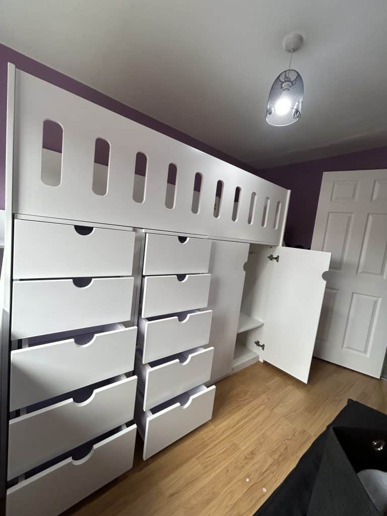High Sleeper Bed With Drawer and Storage