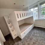 Boys bunk beds with storage for small rooms