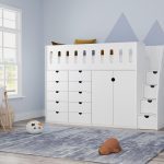 Highsleeper With Drawers and Wardrobe