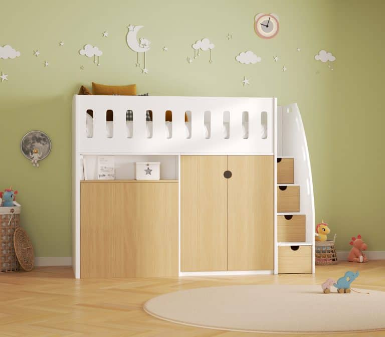 Cabin Bed with Storage Stairs