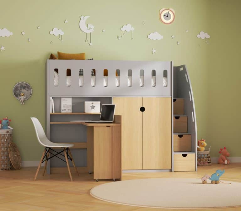 Grey Oak Highsleeper Bed