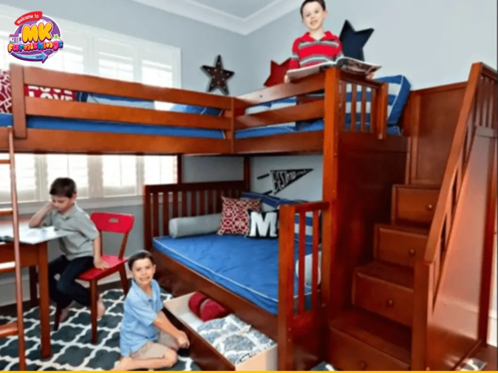 Triple Bunk with Stairs Instead of Ladder