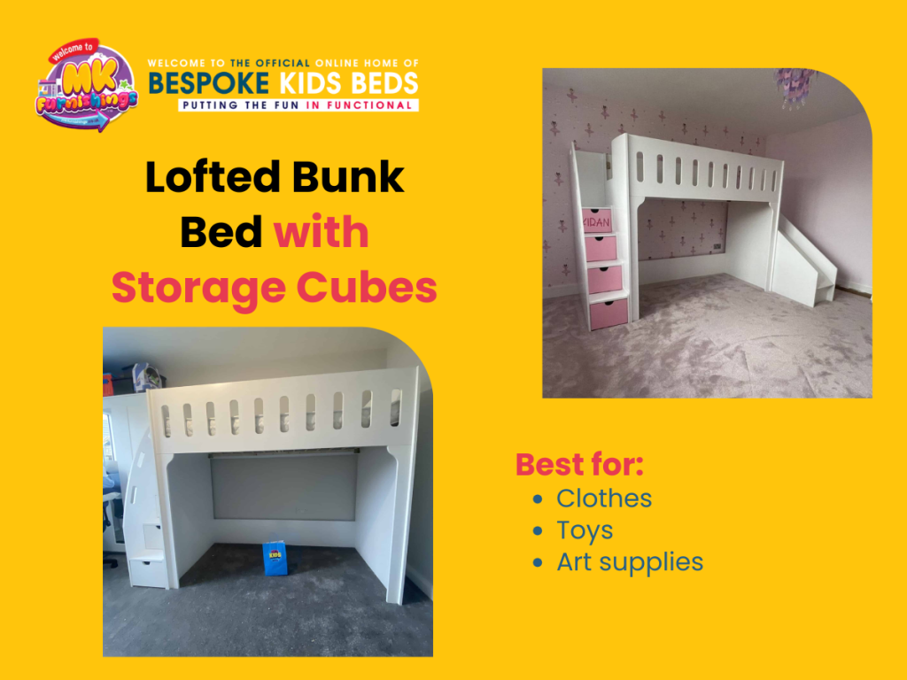 Lofted-Bunk-Bed-with-Storage-Cubes