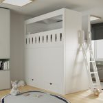 room divider bunk beds with ladder