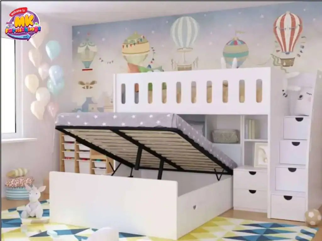 Modular Split Bunk Beds for Flexible Room Layouts